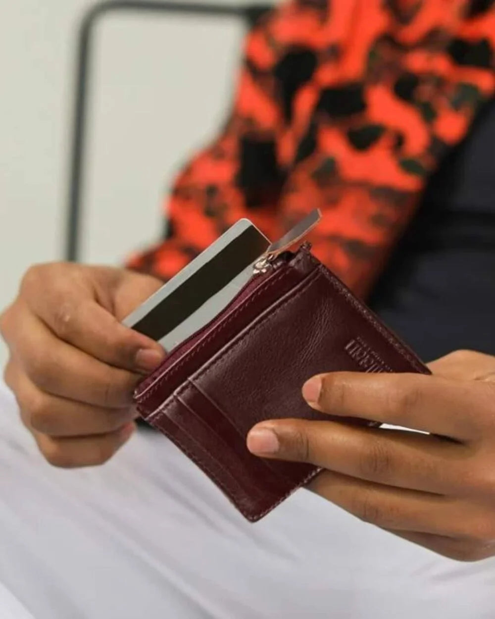 Millaan Leather Cardholder in Burgundy – The Slim, Smart & Stylish Choice