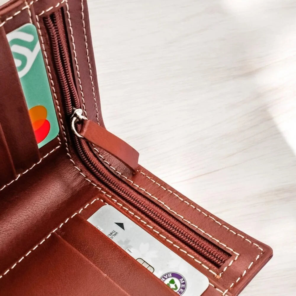 Millaan Pure Leather Long Wallet in Brown – Built for Men Who Own Their Style