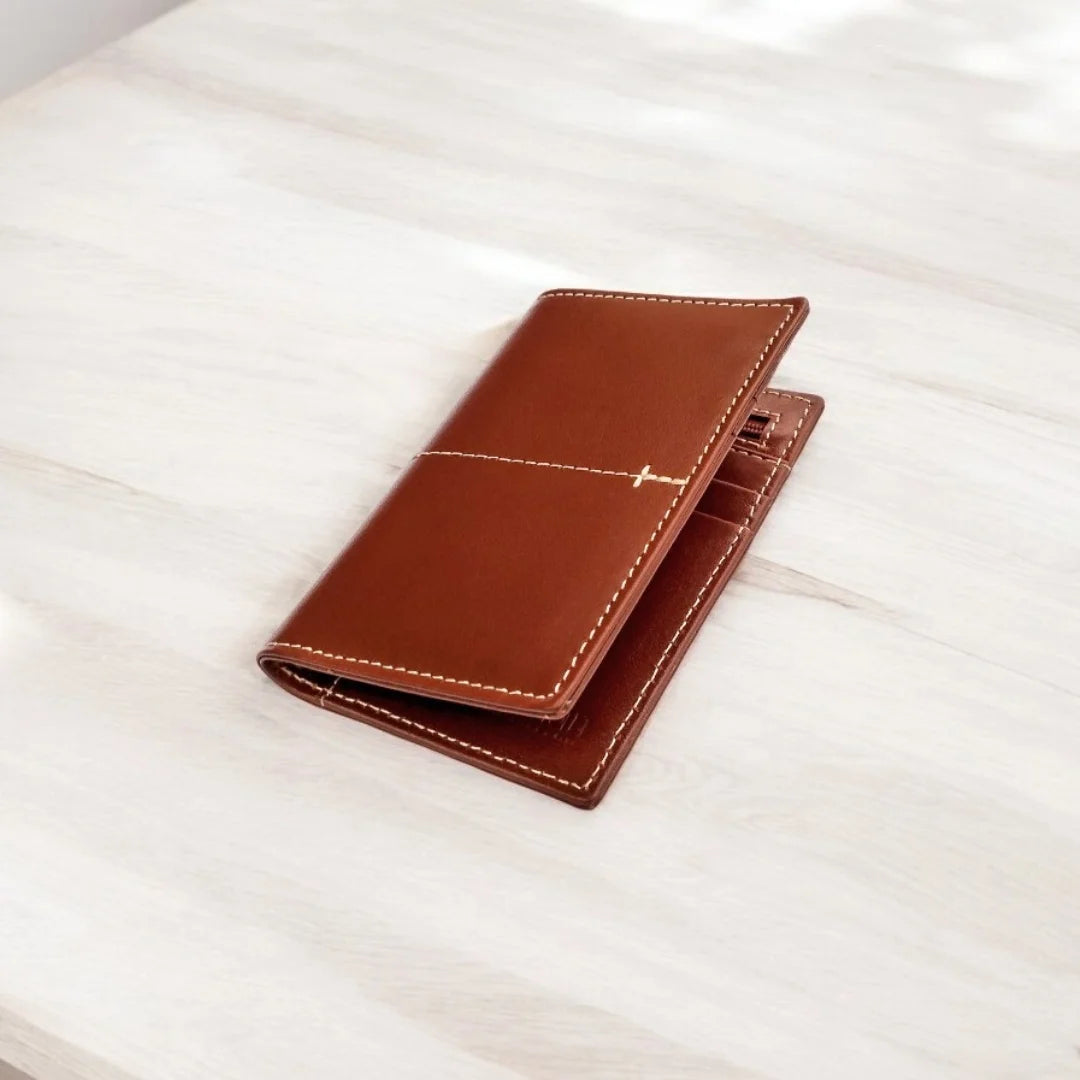 Millaan Pure Leather Long Wallet in Brown – Built for Men Who Own Their Style